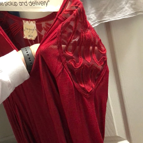 Free people red top - Picture 2 of 4